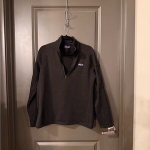 Patagonia Black Quarter-Zip Fleece Pullover